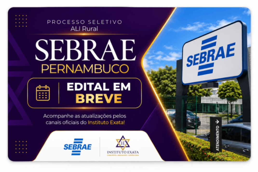 SEBRAE/PE — Edital em breve