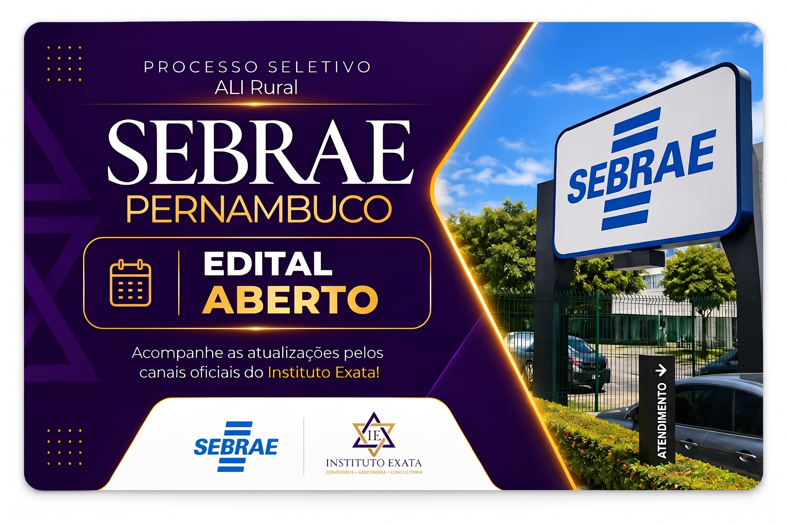 SEBRAE/PE — Edital Aberto
